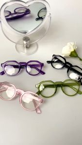 FELIA - SUNGLASSES Kacamata Wanita Pria anti-blue light Bingkai Bulat Simple Aesthetic Beragam Corak Aksesoris Fashion Korean Style