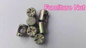 10pcs M6 M5 Barrel Bolt Nut Cross Groove Furniture Nuts for Beds and Chairs 10pcs