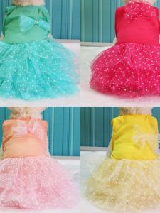 2018 New Pet Clothing Items Cotton Princess Dog Dresses for Small and Large Dogs Teddy Bichon Spring Summer Skirt