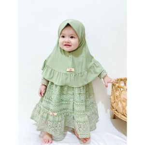 Brokat Malika set gamis anak gamis muslim  gamis  aqiqah