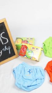 (3 in 1) Celana Dalam Anak Bayi / Pakaian Dalam Anti Alergi Bahan Lembut 100% Local Cotton