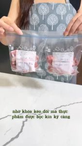 Túi Zip Đựng Thực Phẩm Túi Zipper Bảo Quản Thưc Phẩm Túi Đựng Thực Phẩm An Toàn Tiện Dụng tái sử dụng nhiều lần