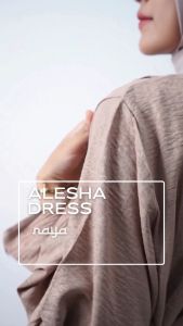 Gamis Alesha Dress Wanita Muslimah Simple Terbaru 2024
