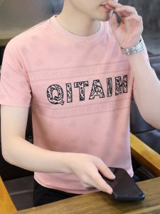 HENGYUANXIANG | Hengyuanxiang Brand Mens Short Sleeve T-Shirt Casual Round Neck Printed Summer Fashion Urban Style Breathable Lightweight