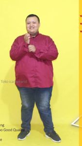 KEMEJA JUMBO PRIA POLOS LENGAN PANJANG BAJU HEM BIGSIZE OVERSIZE COWOK 3XL 4XL 5XL 6XL 7XL 8XL 9XL 10XL