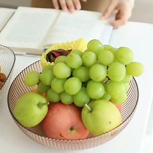 Romantika PET Fruits Plates Square Plates Round Plates Snack Tray Salad Bowl Household Tableware Minimalist Ins Style Dessert Fruit Bowl Salad Bowl Hight quality PET塑料沙拉碗家用餐具极简ins风甜品水果碗沙拉碗