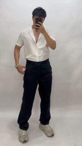 Men’s Slacks Pants: Plaid Straightleg with Pockets Formal & Casual Office Business Trousers