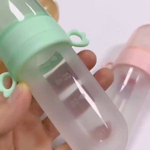 DAPANDA Infant Baby Safety Kids Silicone Feeding Spoon Feeder Food Rice Cereal Bottle Essential