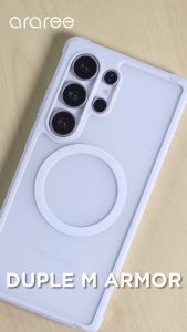 Araree Duple M Armor Series for Samsung Galaxy S25 Series Magnetic Transparent Full Cover Protective Case