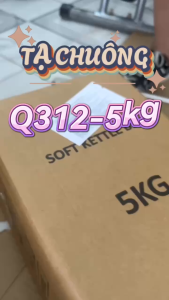 (Q312-5KG)-BG Tạ Bình Vôi Kettlebell Tạ Quai Xách 5KG PVC Lõi Cát Sắt Tập Mông Đùi