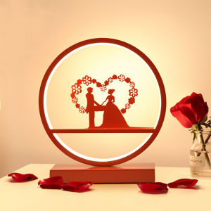 YOULIMEIJIA | Wedding Red Bedroom Gift Table Lamp