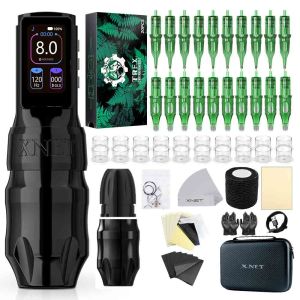 XNET | XNET Titan Max Professional Wireless Tattoo Machine Coreless Motor 2400 Multi-Function Touchscreen Battery 1-12V for Tattoo Art