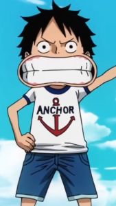KIZARU Kaos Anime One Piece LUFFY ANCHOR