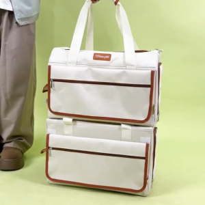Pet Bag🐱 Trolley Case Outdoor Travel กระเป๋าลากแมว-หมา พับได้ 20กก รถเข็นกลางแจ้ง น้ำหนักเบา ความจุสูง สำหรับเดินทางสัตว์เลี้ยง