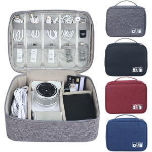 1/3pcs Digital Separated Travel Bag Large Capacity and Multifunctional Mobile Data Cable Power Bank USB Storage Bag