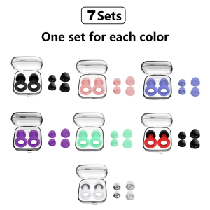 High-Fidelity Resin Ear Plugs - Reusable 6 Ear Tips in S/M/L - Concerts & Festivals Live Events Musicians DJs