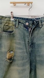 Celana Jeans Sobek Pria & Celana Denim Panjang Robek