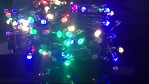 50M ĐÈN LED TRANG TRÍ ĐÈN LED NGOÀI TRỜI DÂY ĐÈN LED NHẤP NHÁY LỤC GIÁC  DÂY LED NHÁY  KIM CƯƠNG ĐA SẮC (GIÁ TỐT)