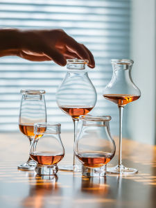 Inmeet Professional Whiskey Tasting Cocktail Glass Lid Perfume Cup Cover Cocktail Making Accessory Glass Leakproof Cup Lid