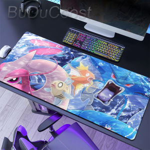 Bandai | Anime Pokémon Gyarados Miếng Lót Chuột Game Thủ Cao Su Chống Trơn Trượt Để Bàn Có Khóa Cạnh Cho Bàn Phím Máy Tính Phụ Kiện Chơi Game