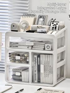 Desk Organizer Storage Box Multi-layer Large Capacity Drawer-style