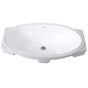 Easy-clean Oval Ceramic Bathroom Sink