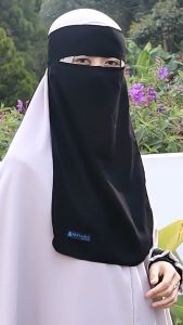 Alsyahra Exclusive Niqab Bandana Jetblack Edition