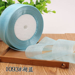 4cm Organza Ribbon Hair Clip Bow Tie Gift Cake Handmade Rose Decoration Ribbon Clothing Hat Sewing Material DIY Craft 45meter