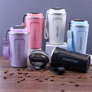 380ML/510ML Travel Coffee Mug Stainless Steel Thermal Mug Leakproof Tea Coffee Cup Car Vacuum Flasks Portable Insulated Bottles