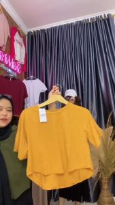 SRA Crop Top Basic Polos Wanita: Desain Casual & Nyaman