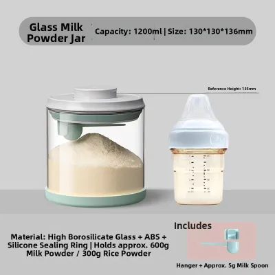 Ankou | Airtight Milk Powder Storage Can Glass