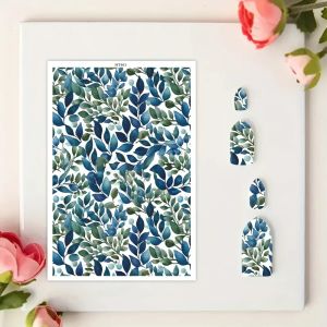 Retro Pattern Butterfly Leaf Theme Polymer Clay Transfer Paper Water Soluble Water-soluble Stickers DIY Earring Jewelry Pottery
