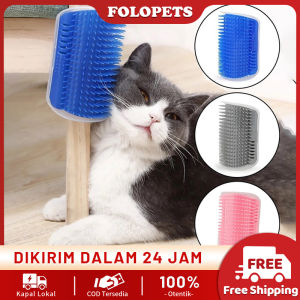 FOLOPETS Sikat Sisir Garukan Kucing Tempel Free Catnip - Sikat Sisir Sudut Catnip Sikat Pijat Gosok Badan Kucing - Self Grooming Brush