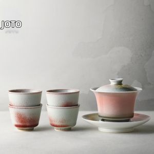 JOTO | Vintage Flambé Red Glazed Tea Cup