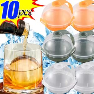 [Warm Homie]10 Pcs Ice Ball Maker Reusable Quick-Frozen DIY Whiskey Sphere Cube Tray Bar Kitchen Ice Molder Tools
