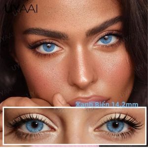 UYAAI | Bộ Kính Áp Tròng Màu UYAAI Siri Series Màu Nâu Tự Nhiên Xanh Lá Cây Dùng Hàng Năm Chất Liệu HEMA Bộ Trang Điểm Mắt.
