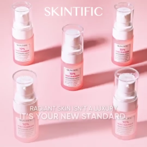 SKINTIFIC BASIC Brightening Set|MSH Niacinamide Gel (80g) + Serum (20ml) - Inhibits Melanin Glowing Skin