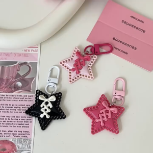 Pharaoh🍓Gantungan Kunci Bintang Lima Berongga/Gantungan Kunci Liontin Gaya Manis/Liontin Tas Ransel Pelajar Perempuan COD