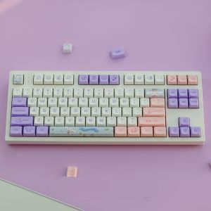 【Keycap chỉ】nắp chìa khóa Quế Hoa Oải Hương dễ thương Nắp chìa khóa 144 phím xda hồ sơ PBT thăng hoa cho công tắc Cherry MX Bàn Phím Cơ RK61/Anne Pro 2/gk61