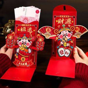 3D Chinese New Year Red Envelopes 2026 Horse Year Red Packet Spring Festival Money Packet CNY Lucky Angpao Kid Gift