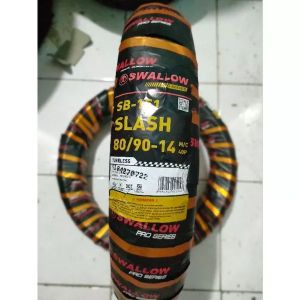BAN LUAR RING 14 BAN MOTOR MATIC TUBLES SOFT COMPOUND SWALLOW PRO SERIES SLASH SB-151 HARGA SATUAN BAN MOTOR VARIO BEAT MIO DLL RING 14