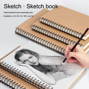 ✨Xinder✨ A3/A4/A5/16K Professional sketchbook Thick paper Spiral notebook Art school supplies Pencil drawing notepad