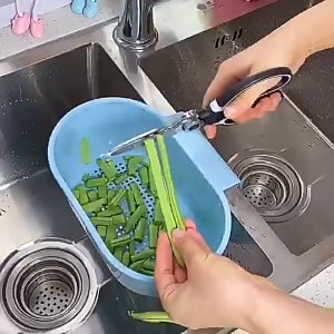 SK-C976 Gunting Dapur Serbaguna Stainless Tahan Karat / Gunting Ayam Ikan Daging Sayuran Praktis