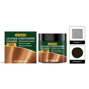 Jaysuing หนังขี้ผึ้งสีสันสำหรับรถยนต์บ้านรอยขีดข่วนโซฟารองเท้าหนังที่ขัดน้ำยาขัดเงาเครื่องทำความสะอาดหนังหนังครีมสำหรับกระเป๋ากางเกงหนังรองเท้าเฟอร์นิเจอร์เบาะรถขัดบำรุงและดูแลรักษาหนัง