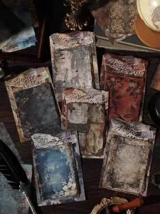 6 Style The Rust Seal is Eroded Series Stickable Material Paper Vintage Junk Journal Scrapbooking Collage Decorative Papers