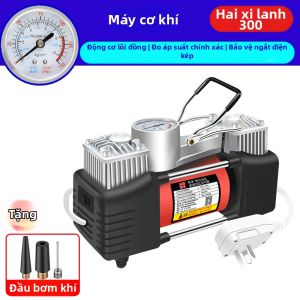 Bơm Khí Điện Đôi Xi-lanh Áp Suất Cao 220V