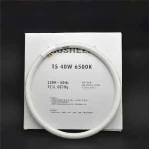 T5 Circular Fluorescent Light Tube 40W round Absorption Ceiling Light Four Pin Three Color Fluorescent Source 27.5cm Home Decor