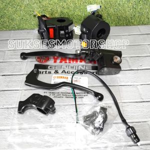 Paketan saklar set kiri kanan + master rem rumah minyak rem assy + handle set kopling dan rem + dudukan handel kopling + swit rem depan yamaha fizr f1zr sigma foswan poswan 2tak