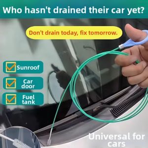 Drain Hole Unclogging Tool for Car Sunroof