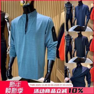 Áo Sơ Mi Nam Dài Tay 3D Cạp Cao Có Khóa Kéo Nửa Thân Trên Bằng Vải Nỉ Giữ Nhiệt Khoét Sâu Thời Trang Mùa Thu Đông Thường Ngày